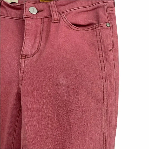 Pilcro And The Letterpress Pants Women's 25P Pink Denim Fit Slit Hem Crop Jeans - Picture 8 of 12